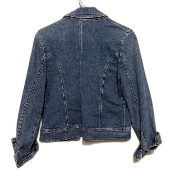 Rubbish Nordstrom Denim Jean Jacket Womens Medium Blue Medium Wash Stretch Y2K - Picture 3 of 5